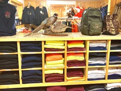 Shirts in the Ruggs Ranch pro shop